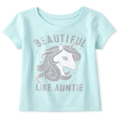 s Baby And Toddler Glitter Auntie Unicorn Graphic Tee - Blue T-Shirt - The Children's Place
s Baby And Toddler Glitter Auntie Unicorn Graphic Tee - Blue T-Shirt - The Children's Place