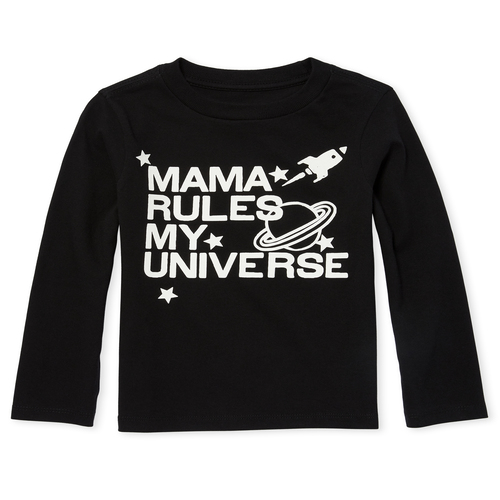 s Baby And Toddler Boys Glow Mama Rules Graphic Tee - Black T-Shirt - The Children's Place
s Baby And Toddler Boys Glow Mama Rules Graphic Tee - Black T-Shirt - The Children's Place