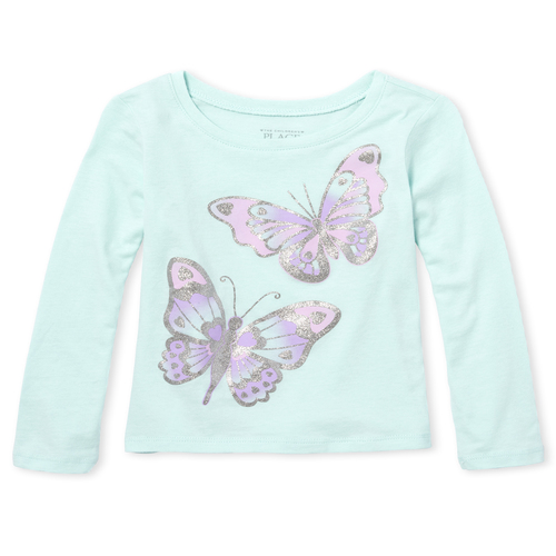 s Baby And Toddler Glitter Butterfly Graphic Tee - Blue T-Shirt - The Children's Place
s Baby And Toddler Glitter Butterfly Graphic Tee - Blue T-Shirt - The Children's Place