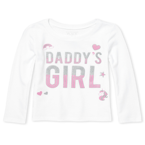 s Baby And Toddler Glitter Daddy's Girl Graphic Tee - White T-Shirt - The Children's Place
s Baby And Toddler Glitter Daddy's Girl Graphic Tee - White T-Shirt - The Children's Place
