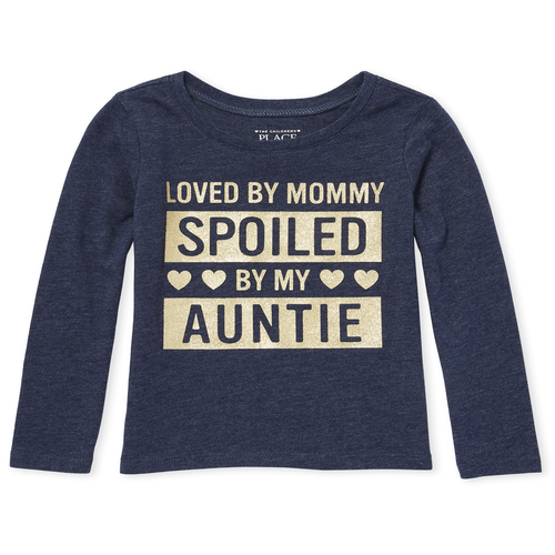 s Baby And Toddler Glitter Auntie Graphic Tee - Blue T-Shirt - The Children's Place
s Baby And Toddler Glitter Auntie Graphic Tee - Blue T-Shirt - The Children's Place