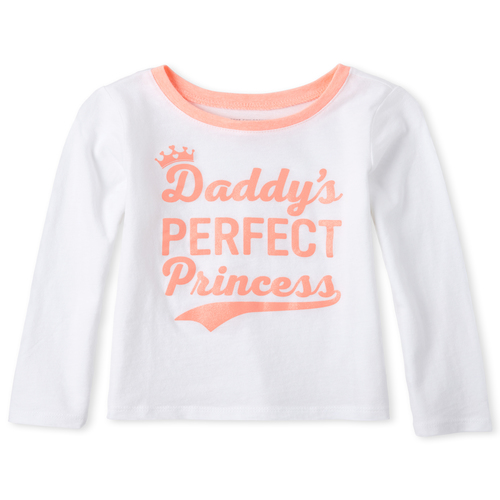 s Baby And Toddler Glitter Daddy's Princess Graphic Tee - White T-Shirt - The Children's Place
s Baby And Toddler Glitter Daddy's Princess Graphic Tee - White T-Shirt - The Children's Place