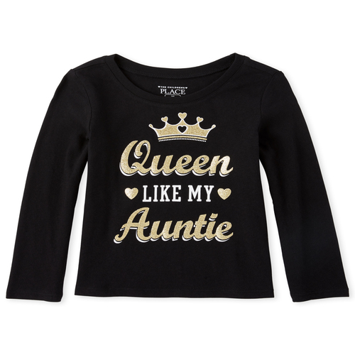 s Baby And Toddler Glitter Queen Aunt Graphic Tee - Black T-Shirt - The Children's Place
s Baby And Toddler Glitter Queen Aunt Graphic Tee - Black T-Shirt - The Children's Place