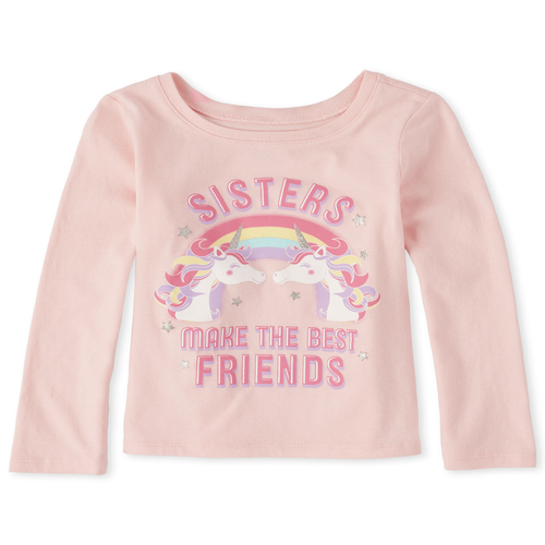 s Baby And Toddler Glitter Sisters Unicorn Graphic Tee - Pink T-Shirt - The Children's Place
s Baby And Toddler Glitter Sisters Unicorn Graphic Tee - Pink T-Shirt - The Children's Place