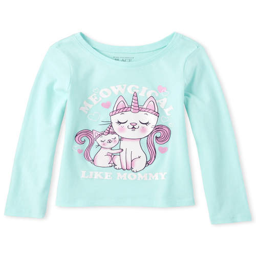 s Baby And Toddler Glitter Mommy Caticorn Graphic Tee - Blue T-Shirt - The Children's Place
s Baby And Toddler Glitter Mommy Caticorn Graphic Tee - Blue T-Shirt - The Children's Place
