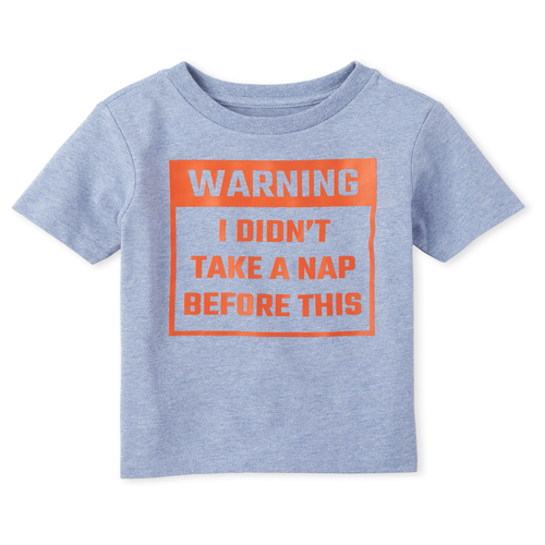 s Baby And Toddler Boys Warning Graphic Tee - Blue T-Shirt - The Children's Place
s Baby And Toddler Boys Warning Graphic Tee - Blue T-Shirt - The Children's Place