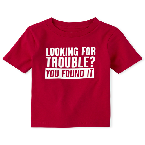 s Baby And Toddler Boys Trouble Graphic Tee - Red T-Shirt - The Children's Place
s Baby And Toddler Boys Trouble Graphic Tee - Red T-Shirt - The Children's Place