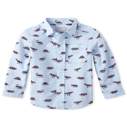 s Baby And Toddler Boys Tiny Dino Poplin Button Down Shirt - Blue - The Children's Place
s Baby And Toddler Boys Tiny Dino Poplin Button Down Shirt - Blue - The Children's Place