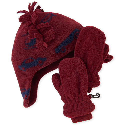 Baby Boys Toddler Boys Car Glacier Fleece Hat And Mittens Set - Red - The Children's Place
Baby Boys Toddler Boys Car Glacier Fleece Hat And Mittens Set - Red - The Children's Place