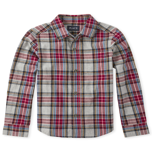 Boys Boys Plaid Poplin Matching Button Down Shirt - Gray - The Children's Place
Boys Boys Plaid Poplin Matching Button Down Shirt - Gray - The Children's Place