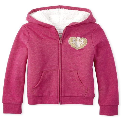 Girls Embellished Sherpa French Terry Zip Up Hoodie - Pink - The Children's Place
Girls Embellished Sherpa French Terry Zip Up Hoodie - Pink - The Children's Place