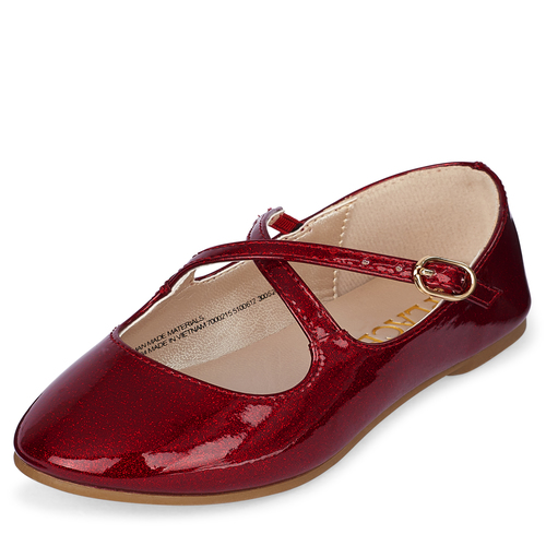Baby Girls Toddler Glitter Cross Strap Ballet Flats - Red - The Children's Place
Baby Girls Toddler Glitter Cross Strap Ballet Flats - Red - The Children's Place