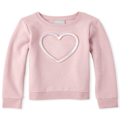 Girls Holographic Embossed French Terry Sweatshirt - Pink - The Children's Place
Girls Holographic Embossed French Terry Sweatshirt - Pink - The Children's Place