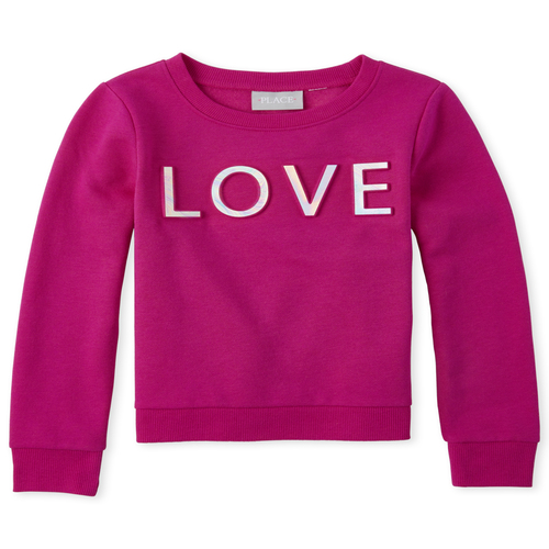 Girls Holographic Embossed French Terry Sweatshirt - Pink - The Children's Place
Girls Holographic Embossed French Terry Sweatshirt - Pink - The Children's Place