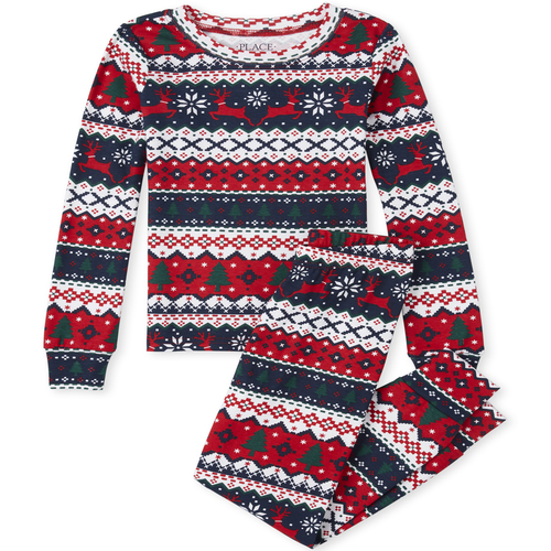 s Unisex Kids Matching Family Reindeer Fair Isle Snug Fit Cotton Pajamas - Red - The Children's Place
s Unisex Kids Matching Family Reindeer Fair Isle Snug Fit Cotton Pajamas - Red - The Children's Place