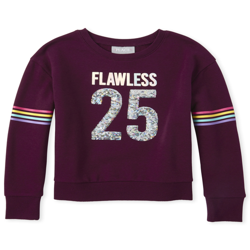 Girls Active Sequin Rainbow Stripe French Terry Sweatshirt - Purple - The Children's Place
Girls Active Sequin Rainbow Stripe French Terry Sweatshirt - Purple - The Children's Place