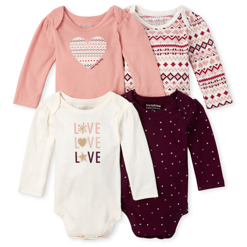 Newborn Baby Daddy Fair Isle Graphic Bodysuit 4-Pack - Pink - The Children's Place
Newborn Baby Daddy Fair Isle Graphic Bodysuit 4-Pack - Pink - The Children's Place
