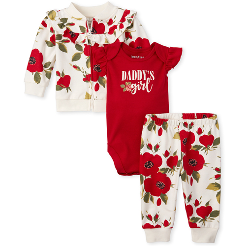 Newborn Baby Daddy's Girl Floral 3-Piece Playwear Set - Red - The Children's Place
Newborn Baby Daddy's Girl Floral 3-Piece Playwear Set - Red - The Children's Place