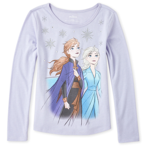Girls Disney Frozen 2 Glitter Anna And Elsa Graphic Tee - Purple T-Shirt - The Children's Place
Girls Disney Frozen 2 Glitter Anna And Elsa Graphic Tee - Purple T-Shirt - The Children's Place