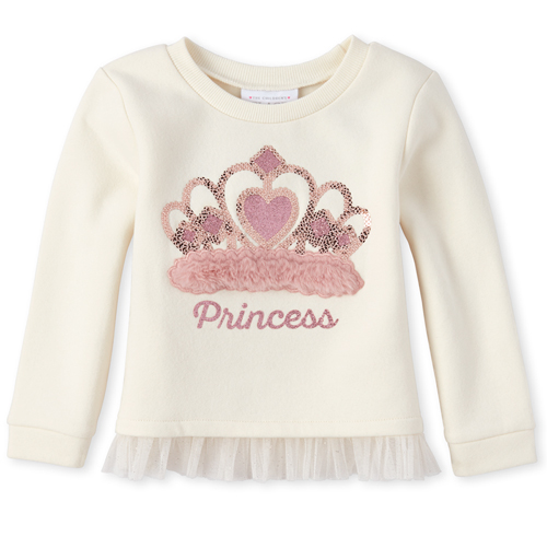 s Baby And Toddler Embellished French Terry Peplum Sweatshirt - White - The Children's Place
s Baby And Toddler Embellished French Terry Peplum Sweatshirt - White - The Children's Place