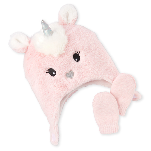 Newborn Baby Faux Fur Unicorn Hat And Mittens Set - Pink - The Children's Place
Newborn Baby Faux Fur Unicorn Hat And Mittens Set - Pink - The Children's Place