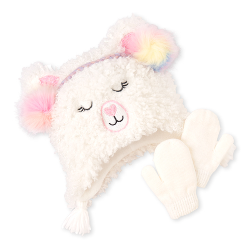 Baby Girls Toddler Llama Sherpa Hat And Mittens Set - White - The Children's Place
Baby Girls Toddler Llama Sherpa Hat And Mittens Set - White - The Children's Place