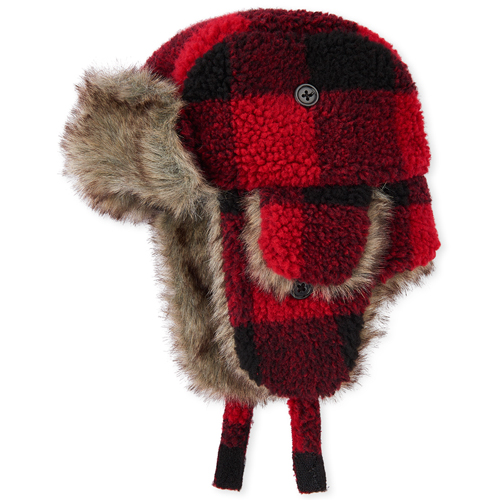Baby Boys Toddler Boys Buffalo Plaid Sherpa Trapper Hat - Red - The Children's Place
Baby Boys Toddler Boys Buffalo Plaid Sherpa Trapper Hat - Red - The Children's Place
