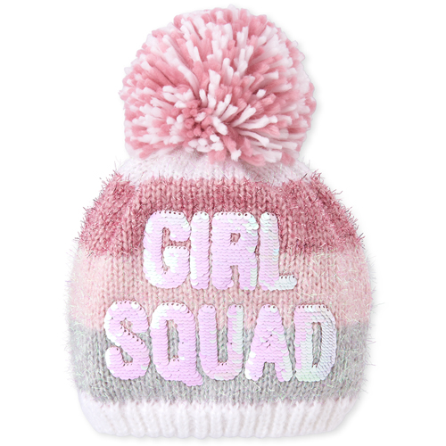 Girls Flip Sequin Squad Eyelash Pom Pom Beanie - Pink Hat - The Children's Place
Girls Flip Sequin Squad Eyelash Pom Pom Beanie - Pink Hat - The Children's Place