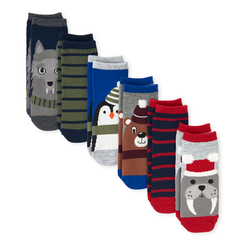 Newborn Baby And Toddler Boys Winter Animals Midi Socks 6-Pack - Multi - The Children's Place
Newborn Baby And Toddler Boys Winter Animals Midi Socks 6-Pack - Multi - The Children's Place