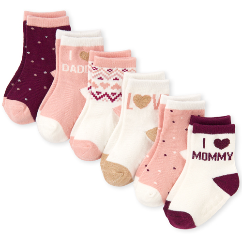 Newborn Baby Glitter Family Socks 6-Pack - Multi - The Children's Place
Newborn Baby Glitter Family Socks 6-Pack - Multi - The Children's Place
