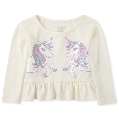 s Baby And Toddler Embellished Animal Peplum Top - White - The Children's Place
s Baby And Toddler Embellished Animal Peplum Top - White - The Children's Place