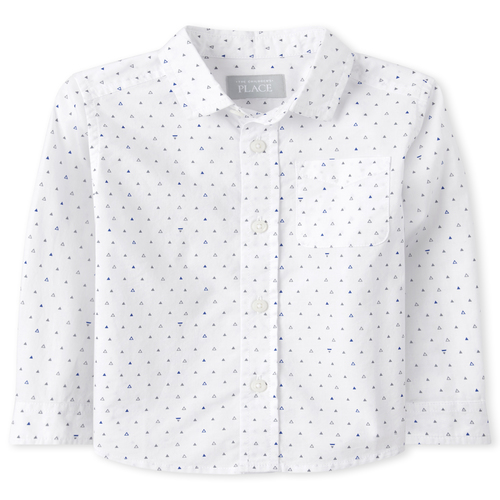 s Baby And Toddler Boys Triangle Poplin Matching Button Down Shirt - White - The Children's Place
s Baby And Toddler Boys Triangle Poplin Matching Button Down Shirt - White - The Children's Place