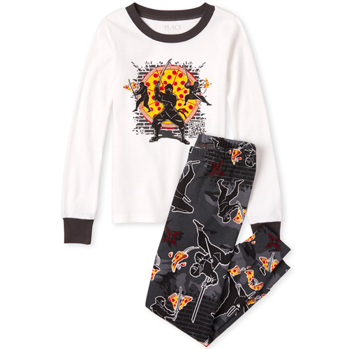 s Boys Pizza Ninja Animated Snug Fit Cotton Pajamas - Gray - The Children's Place
s Boys Pizza Ninja Animated Snug Fit Cotton Pajamas - Gray - The Children's Place