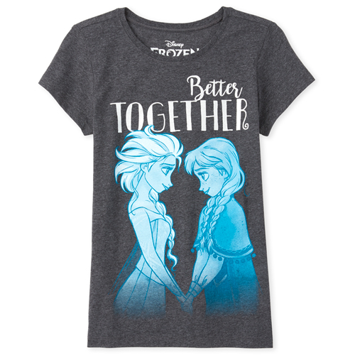Girls Disney Frozen 2 Foil Better Together Graphic Tee - Gray T-Shirt - The Children's Place
Girls Disney Frozen 2 Foil Better Together Graphic Tee - Gray T-Shirt - The Children's Place