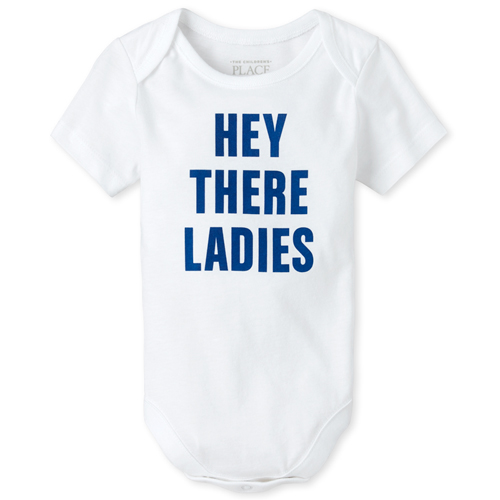 Newborn Baby Boys Hey There Ladies Graphic Bodysuit - White - The Children's Place
Newborn Baby Boys Hey There Ladies Graphic Bodysuit - White - The Children's Place