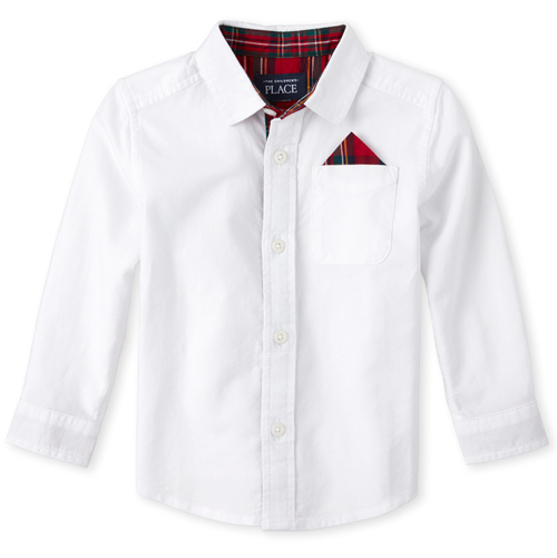 s Toddler And Boys Very Merry Oxford Button Down Shirt - White - The Children's Place
s Toddler And Boys Very Merry Oxford Button Down Shirt - White - The Children's Place