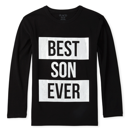 s Boys Matching Family Foil Best Ever Graphic Tee - Black T-Shirt - The Children's Place
s Boys Matching Family Foil Best Ever Graphic Tee - Black T-Shirt - The Children's Place
