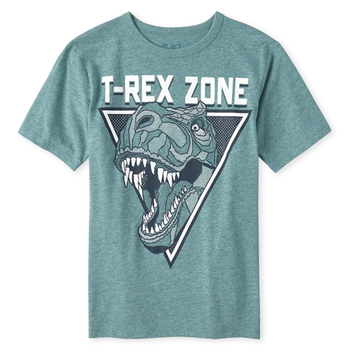 s Boys Dino Graphic Tee - Blue T-Shirt - The Children's Place