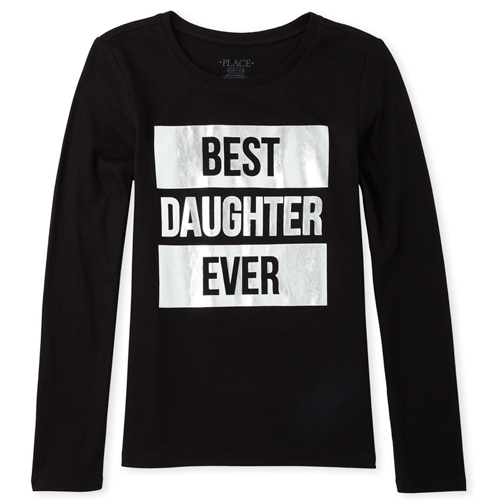 s Matching Family Foil Best Ever Graphic Tee - Black T-Shirt - The Children's Place
s Matching Family Foil Best Ever Graphic Tee - Black T-Shirt - The Children's Place
