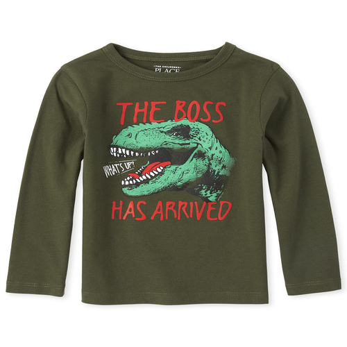 s Baby And Toddler Boys Dino Boss Graphic Tee - Green T-Shirt - The Children's Place
s Baby And Toddler Boys Dino Boss Graphic Tee - Green T-Shirt - The Children's Place