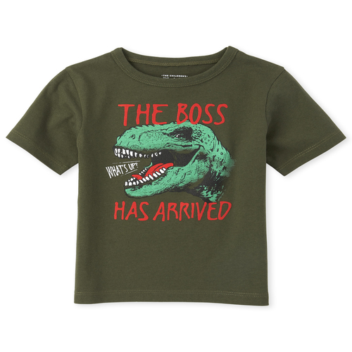 s Baby And Toddler Boys Dino Boss Graphic Tee - Green T-Shirt - The Children's Place
s Baby And Toddler Boys Dino Boss Graphic Tee - Green T-Shirt - The Children's Place