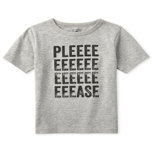 s Baby And Toddler Boys Please Graphic Tee - Gray T-Shirt - The Children's Place
s Baby And Toddler Boys Please Graphic Tee - Gray T-Shirt - The Children's Place