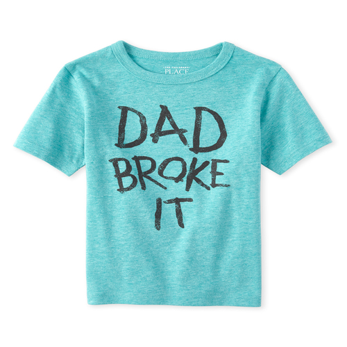 s Baby And Toddler Boys Dad Broke It Graphic Tee - Green T-Shirt - The Children's Place
s Baby And Toddler Boys Dad Broke It Graphic Tee - Green T-Shirt - The Children's Place