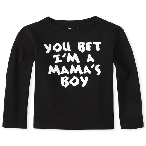 s Baby And Toddler Boys Mama's Boy Graphic Tee - Black T-Shirt - The Children's Place
s Baby And Toddler Boys Mama's Boy Graphic Tee - Black T-Shirt - The Children's Place