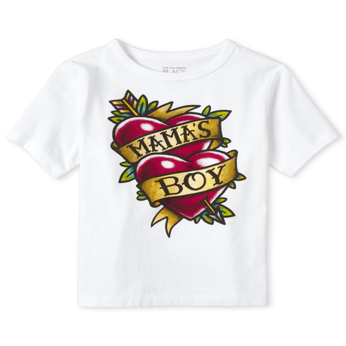 s Baby And Toddler Boys Mama's Boy Graphic Tee - White T-Shirt - The Children's Place
s Baby And Toddler Boys Mama's Boy Graphic Tee - White T-Shirt - The Children's Place