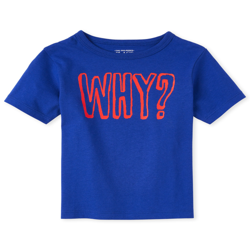 s Baby And Toddler Boys Why Graphic Tee - Blue T-Shirt - The Children's Place
s Baby And Toddler Boys Why Graphic Tee - Blue T-Shirt - The Children's Place