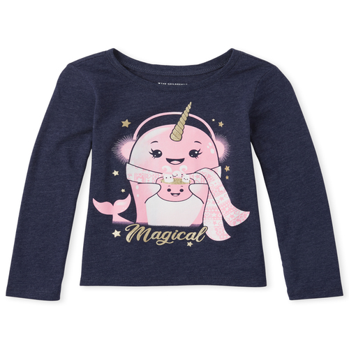 s Baby And Toddler Glitter Winter Narwhal Matching Graphic Tee - Blue T-Shirt - The Children's Place
s Baby And Toddler Glitter Winter Narwhal Matching Graphic Tee - Blue T-Shirt - The Children's Place