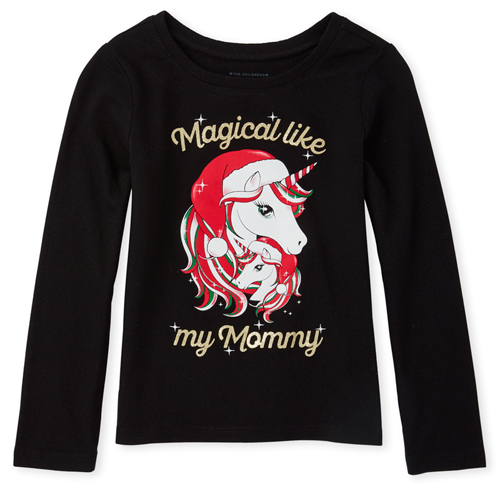 s Baby And Toddler Mommy And Me Christmas Unicorn Matching Graphic Tee - Black T-Shirt - The Children's Place
s Baby And Toddler Mommy And Me Christmas Unicorn Matching Graphic Tee - Black T-Shirt - The Children's Place