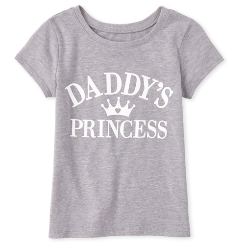 s Baby And Toddler Glitter Daddy's Princess Graphic Tee - Gray T-Shirt - The Children's Place
s Baby And Toddler Glitter Daddy's Princess Graphic Tee - Gray T-Shirt - The Children's Place