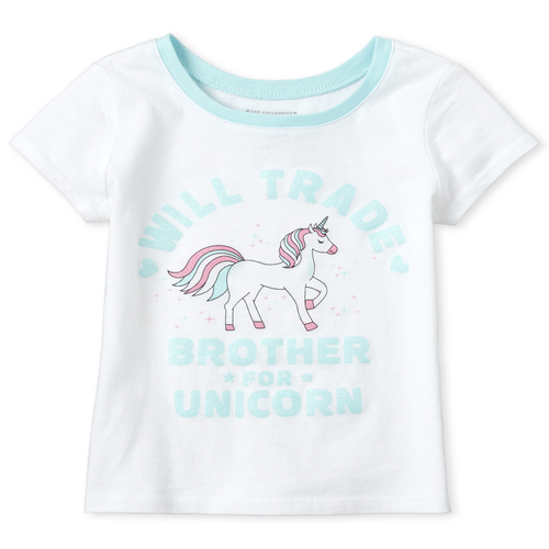 s Baby And Toddler Glitter Unicorn Graphic Tee - White T-Shirt - The Children's Place
s Baby And Toddler Glitter Unicorn Graphic Tee - White T-Shirt - The Children's Place